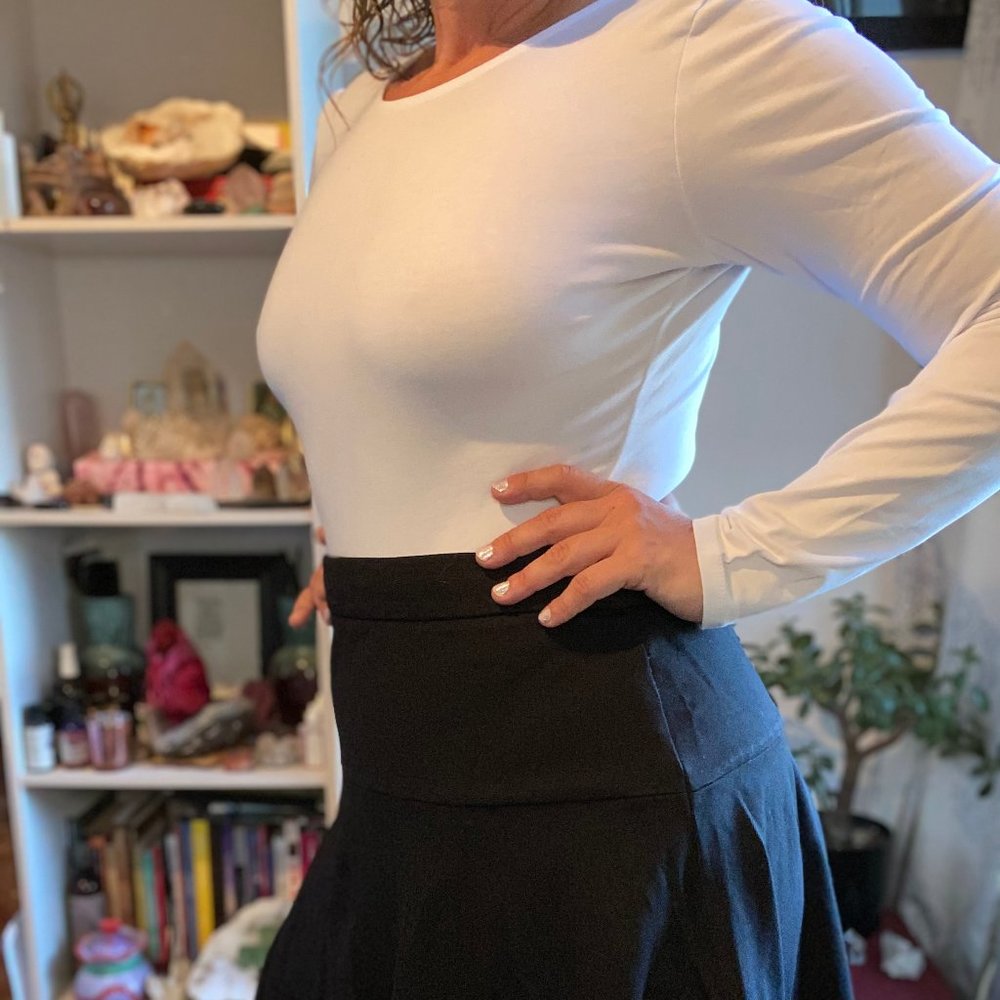 White Long Sleeve Body Suit